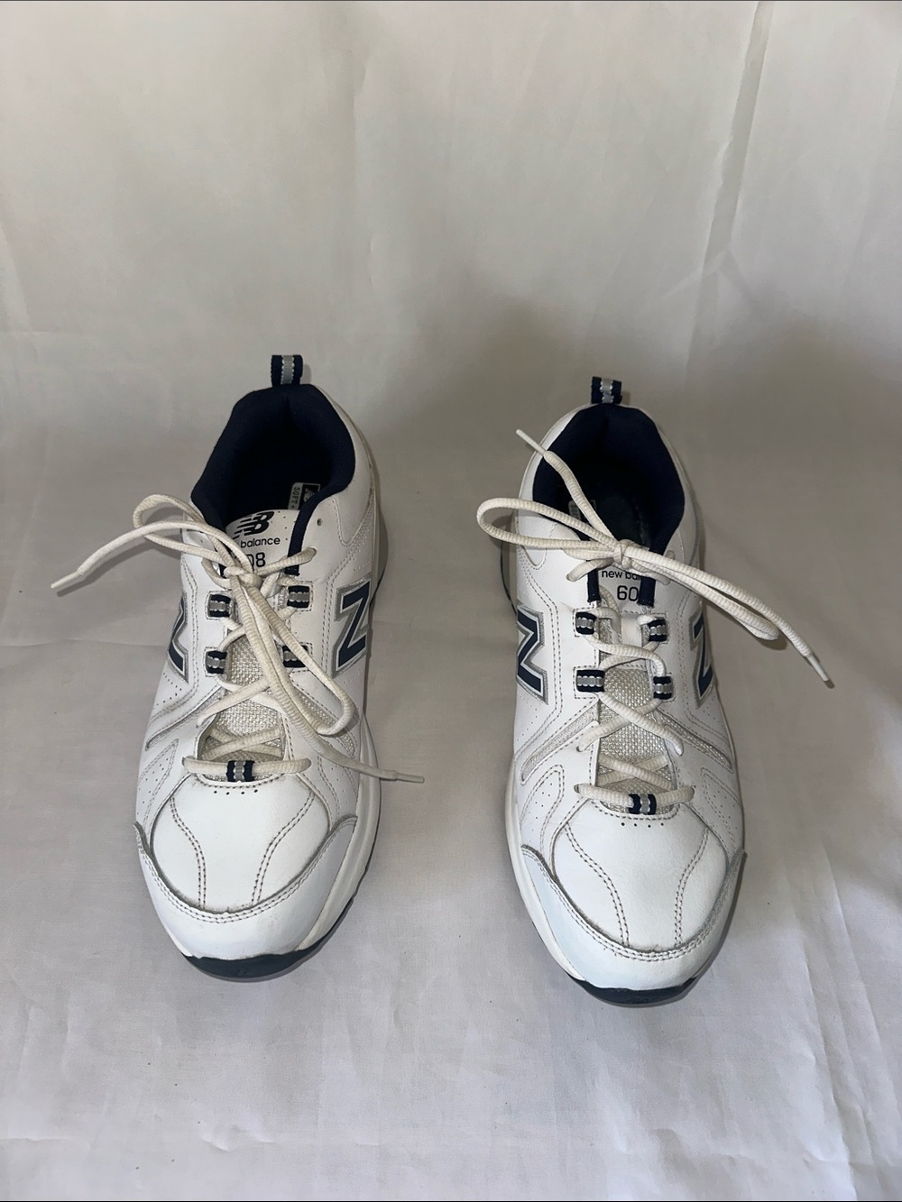 New Balance 608 v5 Walking Shoes White/Navy Men’s Size 10
